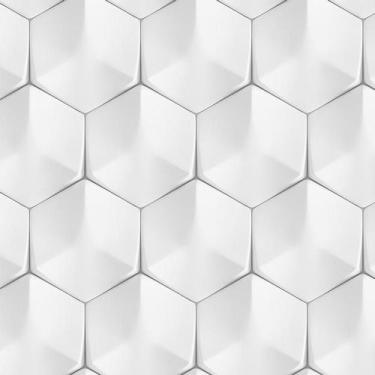 Imagem de Papel De Parede 3D Lajota Hexagano Adesivo Decorativo Sala - LRP