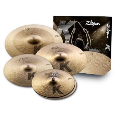 Imagem de KIT DE PRATOS 14HIHAT+16DARK CRASH+18DARK CRASH+20RIDE K CUSTOM DARK KCD900 ZILDJIAN