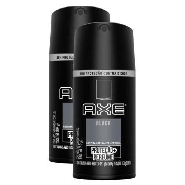 Imagem de Kit 2 Desodorante Body Spray Aerosol Axe Black 150ml