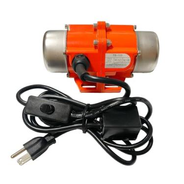 Imagem de Vibrador de concreto de 100W Motor de vibração industrial monofásico CA 110V 3600 rpm Fonte vibratória para mesa de agitação de silo com plugue de alimentação dos EUA