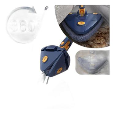 Imagem de Mop Limpeza Triangular Ângulo Ajustável 360 Esfregão Torção