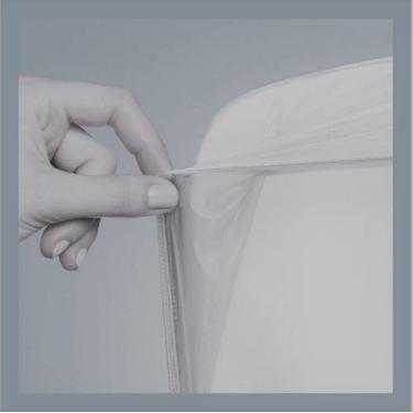 Imagem de Protetor para Colchão Solteiro Luxo Impermeável Siliconizado com Elást