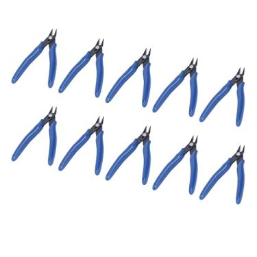 Imagem de Zhjvihx Alicates de Arame, 10pcs de Alto Carbono Aço Diagonal Portátil Definir Corte Limpo para Cabo de Metal