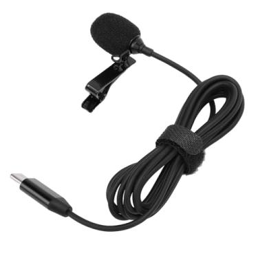 Imagem de Agatige Lavalier Microphone for Insta 360 Ace Pro, Type C Clip On Lapel Mic with Windproof Sponge Plug and Play for Action Camera Vlogging Live Streaming Interviews