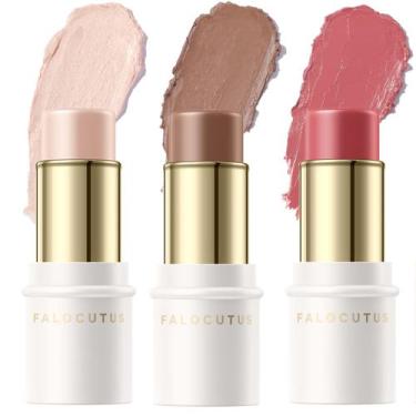 Imagem de Conjunto de maquiagem Falocutus Contour Stick Cream Blush Highlighter