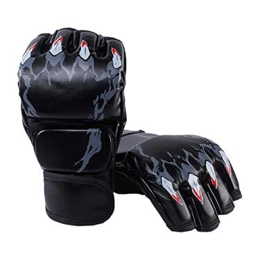 Imagem de rockible de mma, abertas, equipamento de proteção para mãos, leves para mulheres, homens, bolsas pesadas, artes marciais, garra de tigre preta