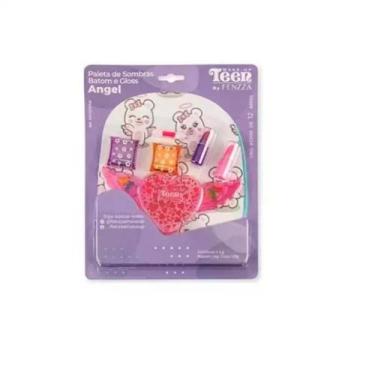 Imagem de Paleta de Sombra Batom E Gloss Teen Angel Fenzza