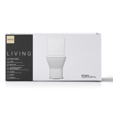 Imagem de Vaso Sanitário Com Caixa Acoplada Deca Living Branco Kp.340.17