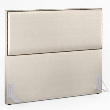 Imagem de Cabeceira Box Casal 140 Cm Facto Pérola Metalizado - BARROCARTE