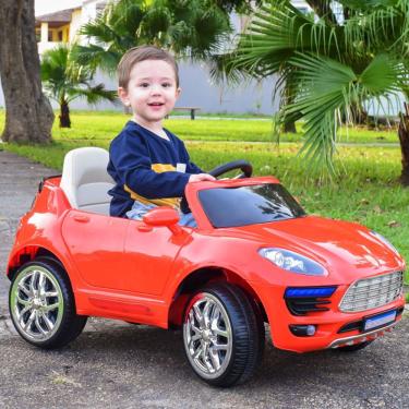 Imagem de Carro Elétrico Car One Ps 12v Com Farol Biemme Vermelho Bivolt