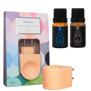Imagem de Difusor Aromatizador Eletrico Porcelana Via Aroma com Essencias Dubai 