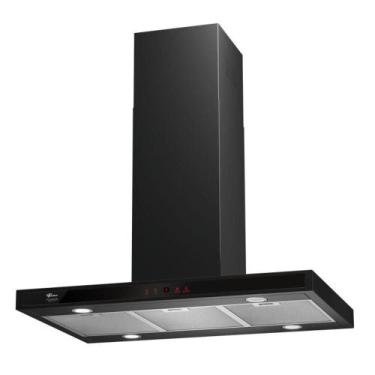 Imagem de Coifa De Ilha Fischer Platinium Ebony 90 Cm Preto 127V, 110V