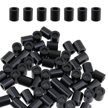 Imagem de Wealrit Luva de corda de fio de furo único manga de crimpagem de alumínio 60 peças virolas de arame grampos de cabo parada para corda de fio e virola de cabo - 5 mm/0,2"