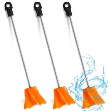 Imagem de Loosh 3 peças de agitador de tinta de 28 cm para broca, acessório de misturador de tinta, misturador epóxi de hélice para resina de concreto e silicone, pá de agitador compatível com a maioria das