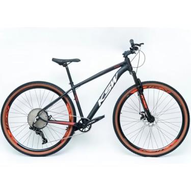 Imagem de Bicicleta Aro 29 Ksw XLT MWZA Alumínio 12v Kit 1x12v Pedivela Single K7 11/50 Freio a Disco Mecânico MTB (Preto/Vermelho/Branco, 17)
