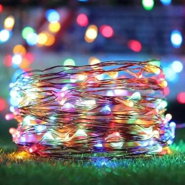 Imagem de Luzes de Natal - Pisca Pisca com 100 LEDS (Colorido)