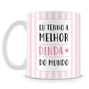 Imagem de Caneca Personalizada Melhor Dinda - Porcelana de Alto Brilho - Amo Can