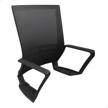 Imagem de Encosto Telado com Braços,Ergonômico para Cadeira BackSystem,Conforto, Ventilação,Estrutura Reforçada