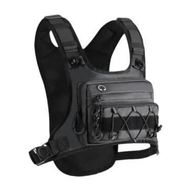Imagem de UGPLM Bolsa de peito para atividades ao ar livre, bolsa leve de nylon para colete, mochila utilitária para mulheres e homens, mochila para viagem, pesca e