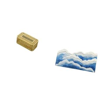 Imagem de Fenteer Capa para Caixa de Lenços de Papel para Banheiro E Cozinha, Suporte Antiderrapante para Papel Higiênico, Tapete de Oceano, Decoração de Berçário, Pres