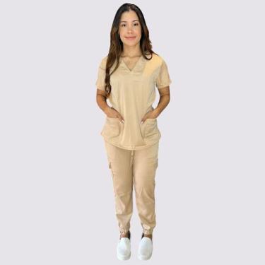 Imagem de Pijama Hospitalar Modelo Florença Nude - Conforto e Estilo - Toka Bras