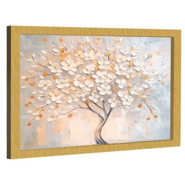 Imagem de Quadro Decorativo árvore De Flores Brancas