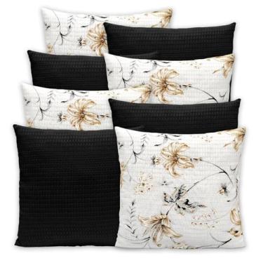 Imagem de Kit 8 Capas de Almofadas Favinho 40x40 C/ Zíper PIQUET Estampadas - Be