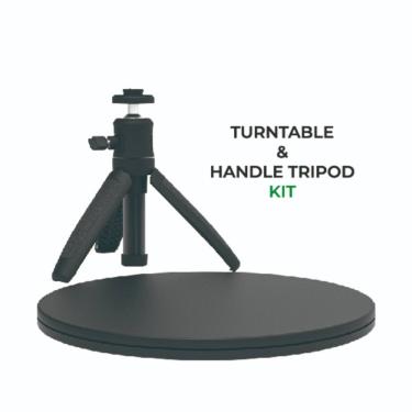 Imagem de Kit Plataforma Giratoria Manual e Tripé de Extensão de Scanner para Digitalização 3D Creality