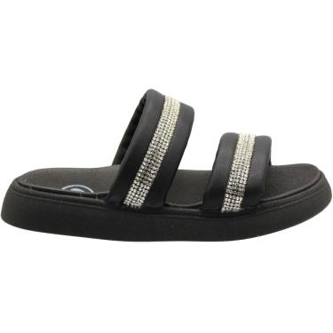 Imagem de Sandália Papete Slide Infantil Molekinha Strass Menina