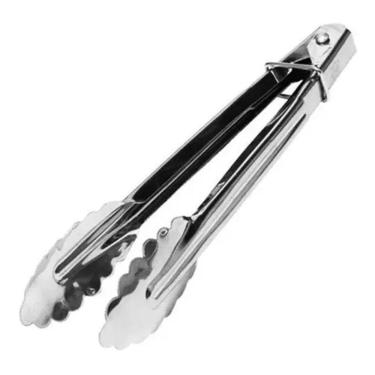 Imagem de 2X Pegador Aço Inox P/Carne Salada Pão Gelo Fritura Kehome