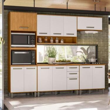 Imagem de Cozinha Modulada Completa 5 Peças 12 Portas 2 Gavetas com Torre Quente