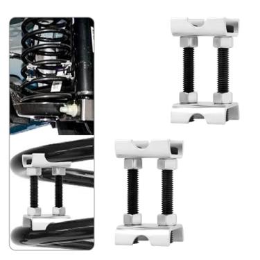 Imagem de KIFIDAN Espaçador de mola helicoidal de 2 peças, ferramenta de compressor de mola helicoidal ajustável de 2 vias, mantém as molas alinhadas e amortecedor, compressor de mola de suporte automotivo