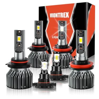 Imagem de Lâmpada de direção adequada para Chevy Silverado 1500 2500HD 3500HD 2007 2008 2009-2015 2016 2017 2018 2019 Farol alto baixo pacote combo de lâmpadas de neblina Plug and Play, kit de lâmpada branca de