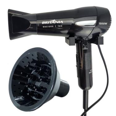 Imagem de Secador De Cabelo Britania Ion 1200w Dobravel Viagem Com Difusor De Ca