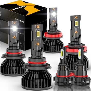 Imagem de Lâmpadas XWQHJW 9005 H11 5202 High Low Beam, pacote com 6 unidades Che