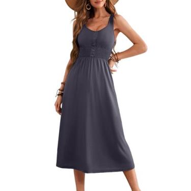 Imagem de Vestido de sol regata de verão Dokotoo Resort Wear 2025 para mulheres