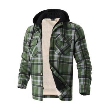 Imagem de Moletons de flanela para homens Gary Com, forrados com lã pesada