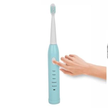 Imagem de Escova de Dente Elétrica USB com 5 Níveis de Limpeza, 2 Cabeças Reservas, Display de Carregamento, Modos Clean, Polish Whit, Gumcare, Sensitive