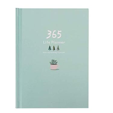 Imagem de Diário Diário Plano Diário Gerenciamento de Tempo Agenda Dia Aprendizagem Bloco de Notas do Aluno Agenda Caderno de Livro (Cor: Verde)