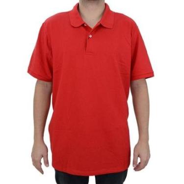 Imagem de Camisa Polo Masculina MC Ogochi Plus Size Vermelha - 007000-Masculino