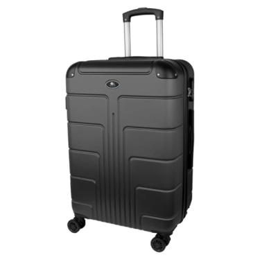 Imagem de Mala de Viagem de Bordo Padrão ANAC com Rodas 360° Fibra Rígida ABS Expansível e cadeado embarcado (Grafite)