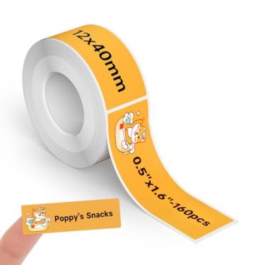 Imagem de Etiquetas Térmicas DETONGER 1/2 Largura Compatível com Refil de Fita Adesivos Revestidos para Etiquetadoras Fitas de Etiquetas, Escritório Doméstico, Escola, Uso Empresarial, Adesivo, À Prova de