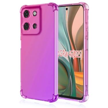 Imagem de Lmposla Capa para Moto G 5G 2025, capa para Moto G Play 2025, à prova de choque, fina, ultrafina, flexível, silicone macio, airbag, antiqueda, para Motorola Moto G 5G 2025 (rosa)