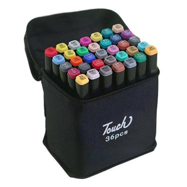 Imagem de Caneta Hidrográfica Touch Jet Com Ponta Dupla 36 Cores - Touch