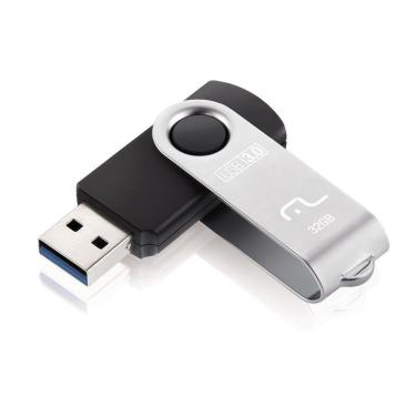 Imagem de Pen Drive Multilaser Pd989 Twist 32 Gb Usb 3.0 Preto