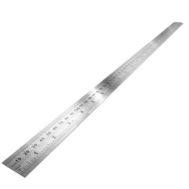 Imagem de Régua De Aço 24"" 60cm - 2jj - Eda Régua De Aço 24" - 2jj - Eda