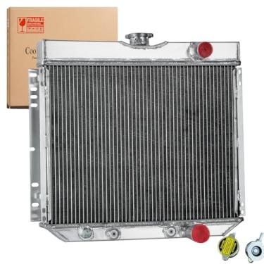 Imagem de Kaiakui Substituição de radiador de alumínio de 3 fileiras para Ford Falcon Fairlane Mustang Country Sedan Country Squire 1964-1969 Ford Galaxie LTD Torino 1967-1968 Mercury Cougar