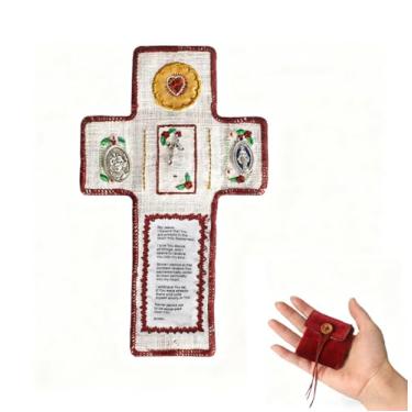 Imagem de Bolso de oração católica feito à mão, bíblia católica, bolso católico, livro de oração, santuário, católico