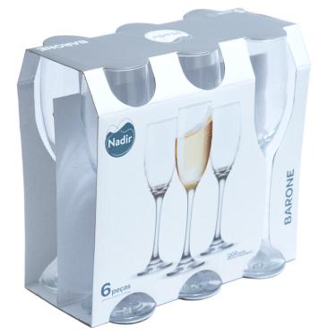 Imagem de Conjunto 6 Taças para Champanhe 190ml Nadir Barone