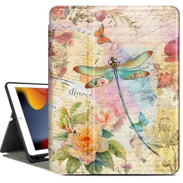 Imagem de Vimorco Capa para iPad Air 3 2019, para iPad Pro 10,5 polegadas 2017/2019, para iPad 9ª/8ª/7ª geração, 10,2 polegadas, vários ângulos de visão, suporte de lápis, capa protetora completa, hibernar